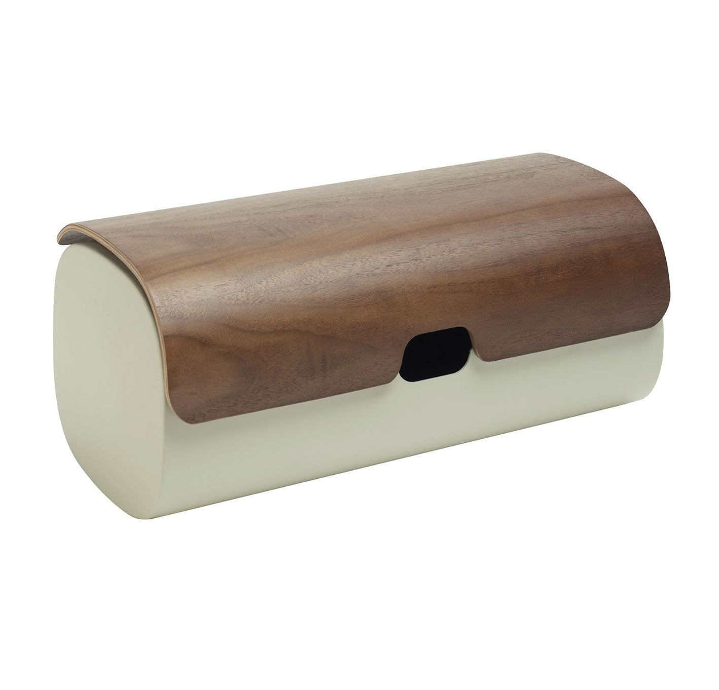 Legnoart Clibano Metal Bread Bin With Bented Walnut Lid Bb-90W