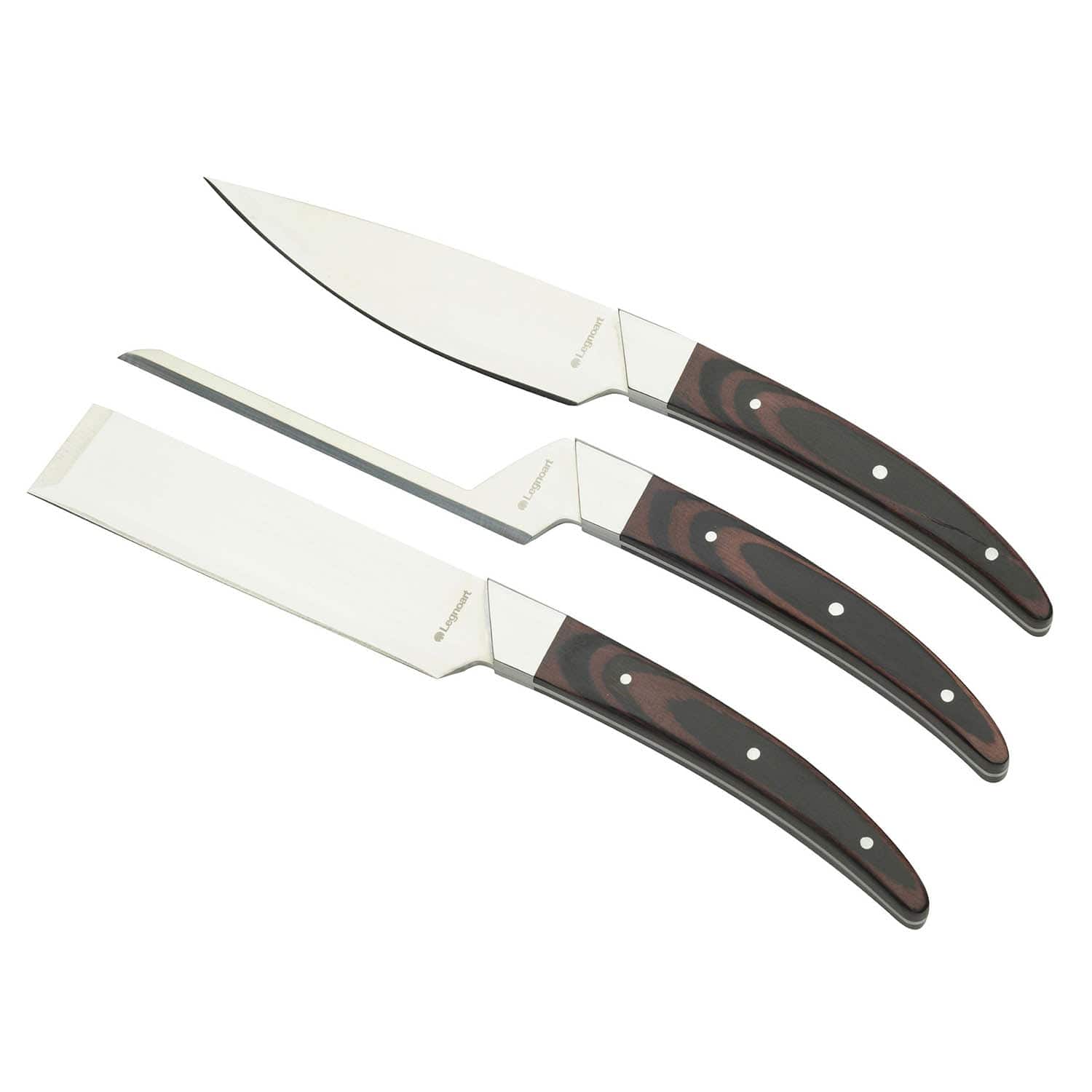 Legnoart Caseus Cheese Set With Dark Wood Handle Ck-40A