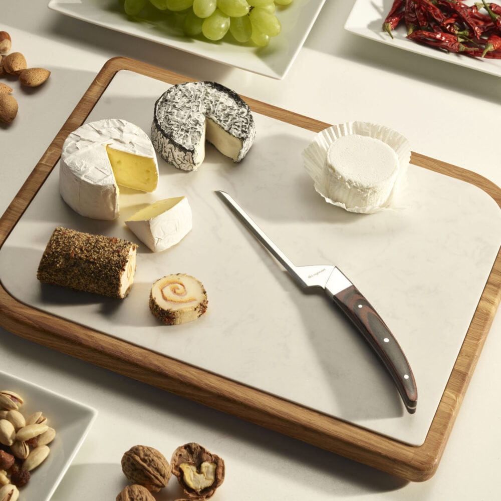 Legnoart Cheese Place Oak Wood Cheese Plate+Marble Insert Mm 370X280X20 Cp-10L