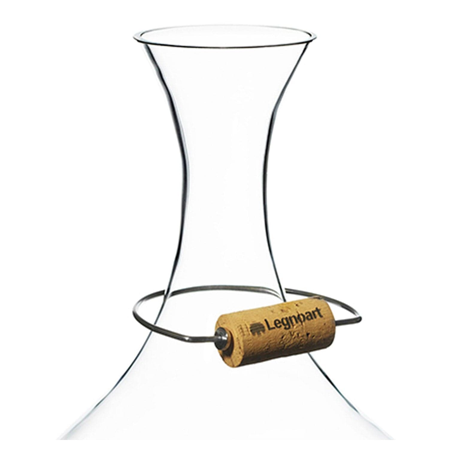 Legnoart Langhe Decanter Crystal & Oak, Dying Stand,Funnel,Cork Holder,Wooden Crate