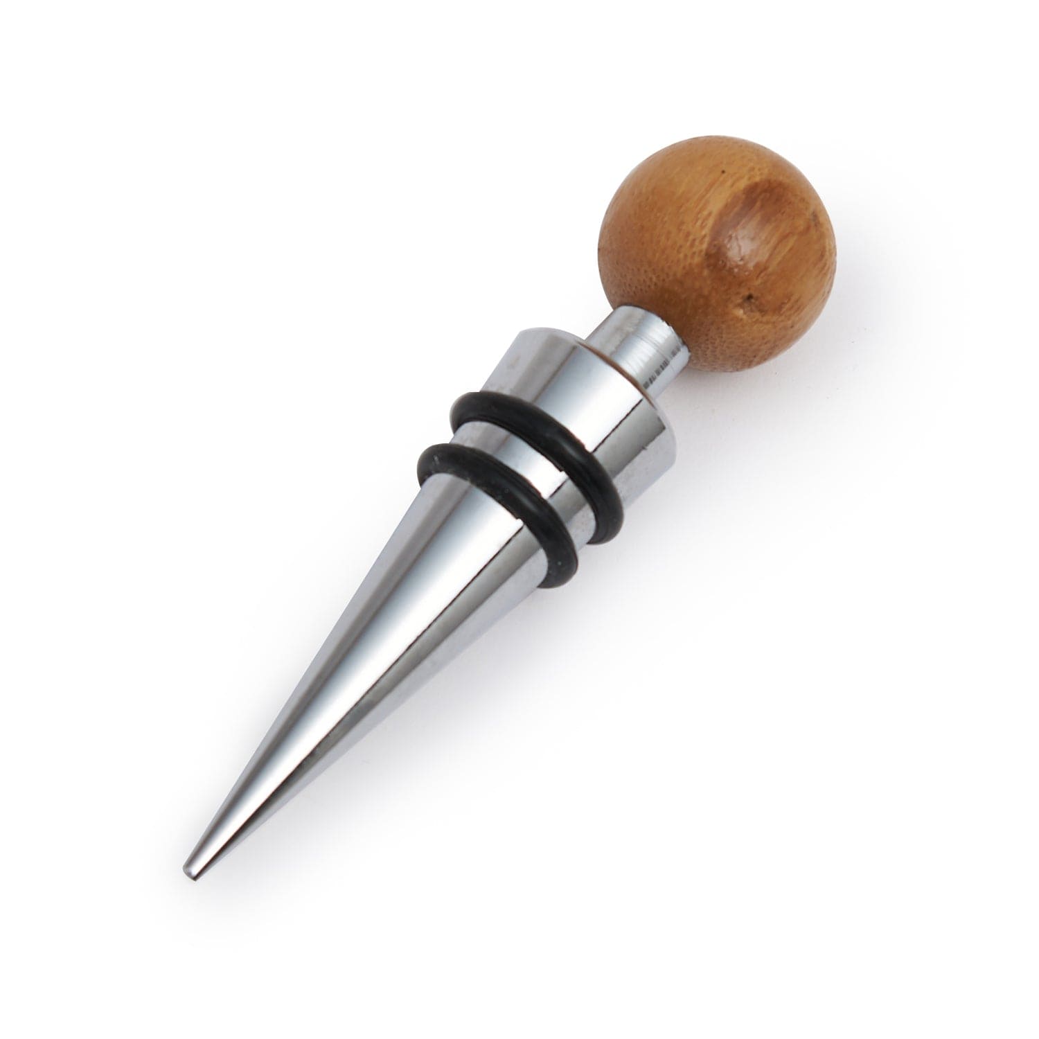 Grunwerg 4PC Wine Stopper Set Wooden Case - 4WS/BB