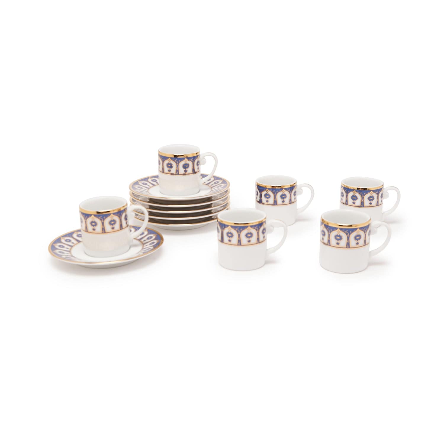 Dankotuwa Pandora 6Pc Espresso Coffee Cup And Saucer