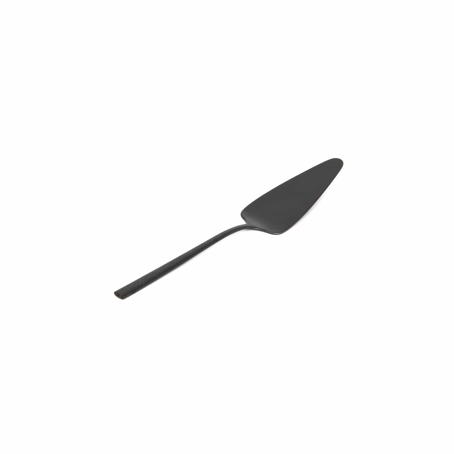 Belo Inox Obelisko Cutlery In Matt Black With Laser Engraved- Cake Server - Gift Box