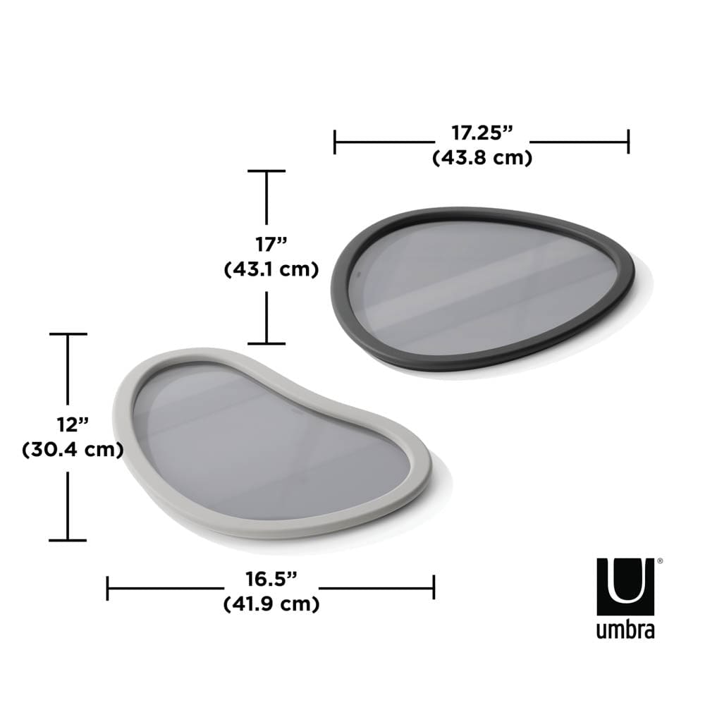 Umbra Hub Serving Trays Set Of 2 Charcoal/Grey