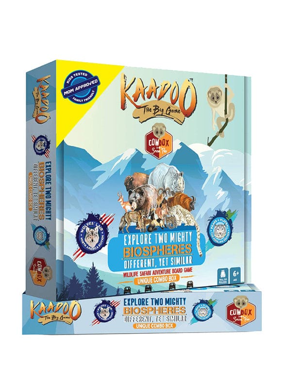 KAADOO HIMALAYA & NORTH AMERICA-2 IN 1 ADVENTURE SAFARI BOARD GAME COMBO BOX