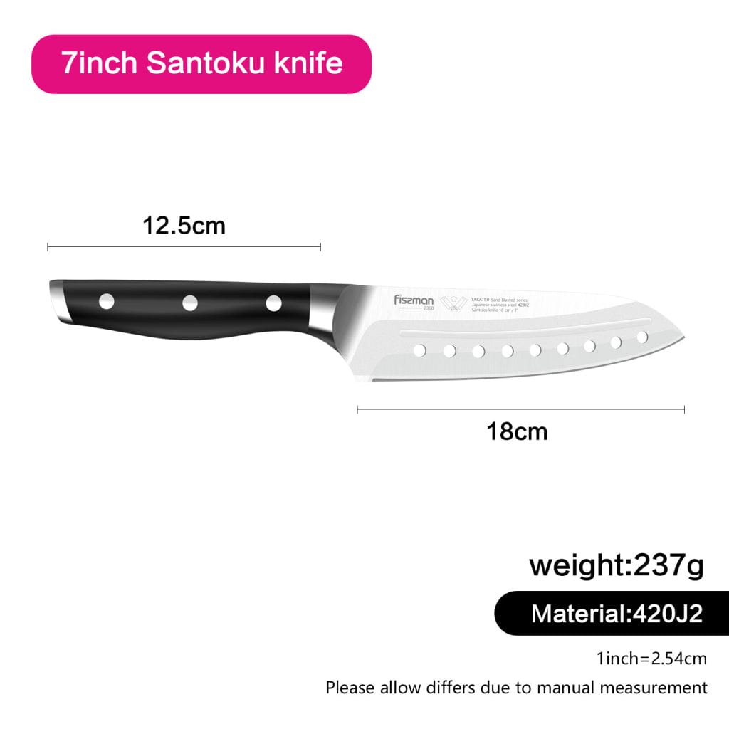 Fissman 7'' Santoku Knife Takatsu Series (420J2 Steel)