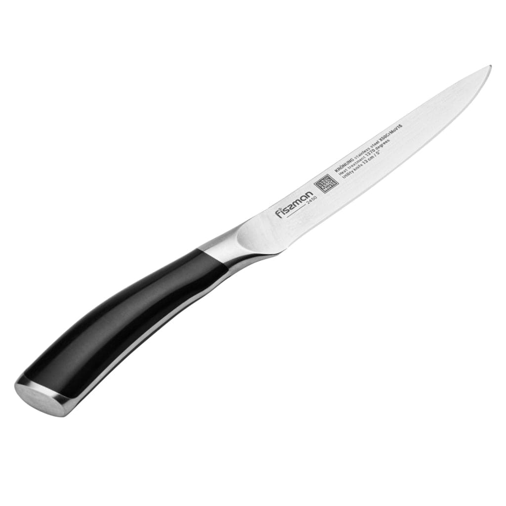 Fissman Stainless Steel Utility Knife Krönung Series Silver/Black 5inch
