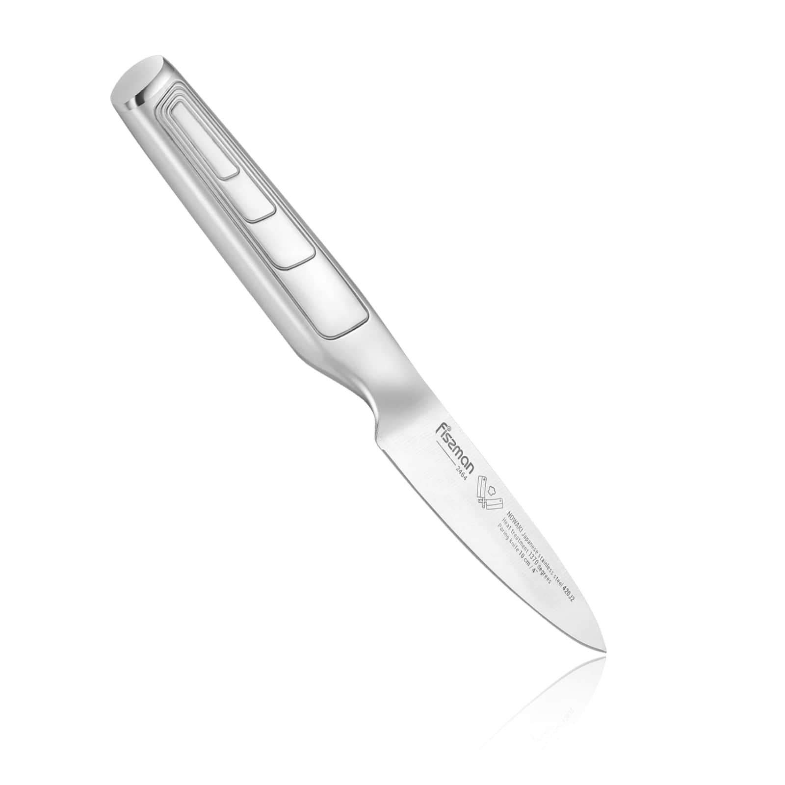 Fissman Nowaki Paring Knife With Steel Handle Silver 4inch