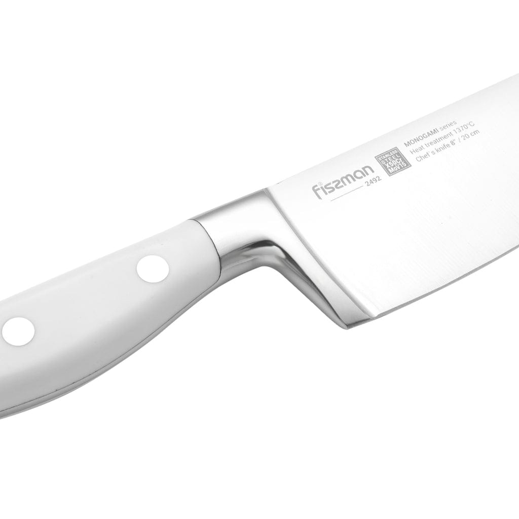 Fissman Chef's Knife Stainless Steel Monogami Series White/Silver 8inch