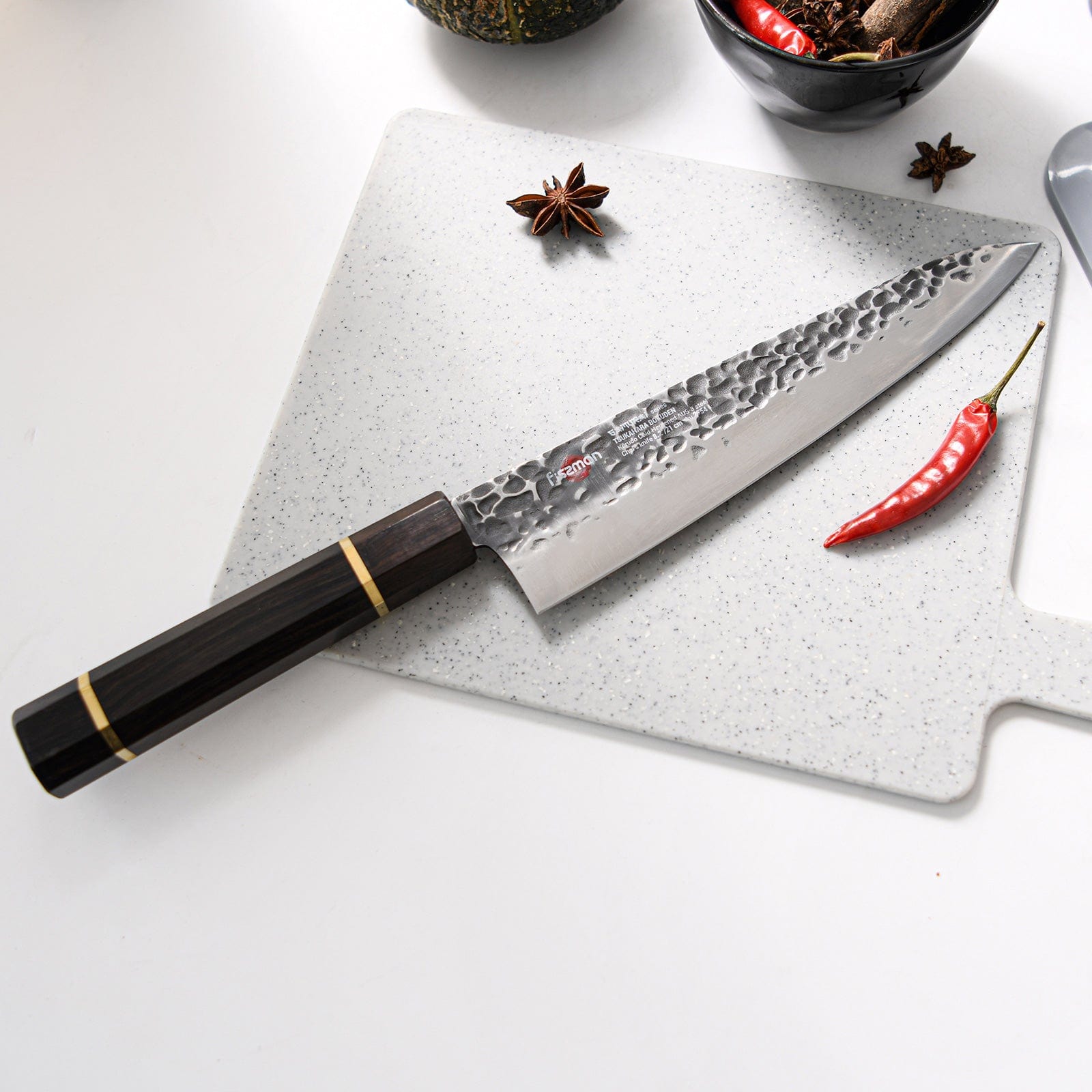 Fissman 8.2" Chef's Knife SAMURAI BOKUDEN 21 Cm(steel AUS-8)