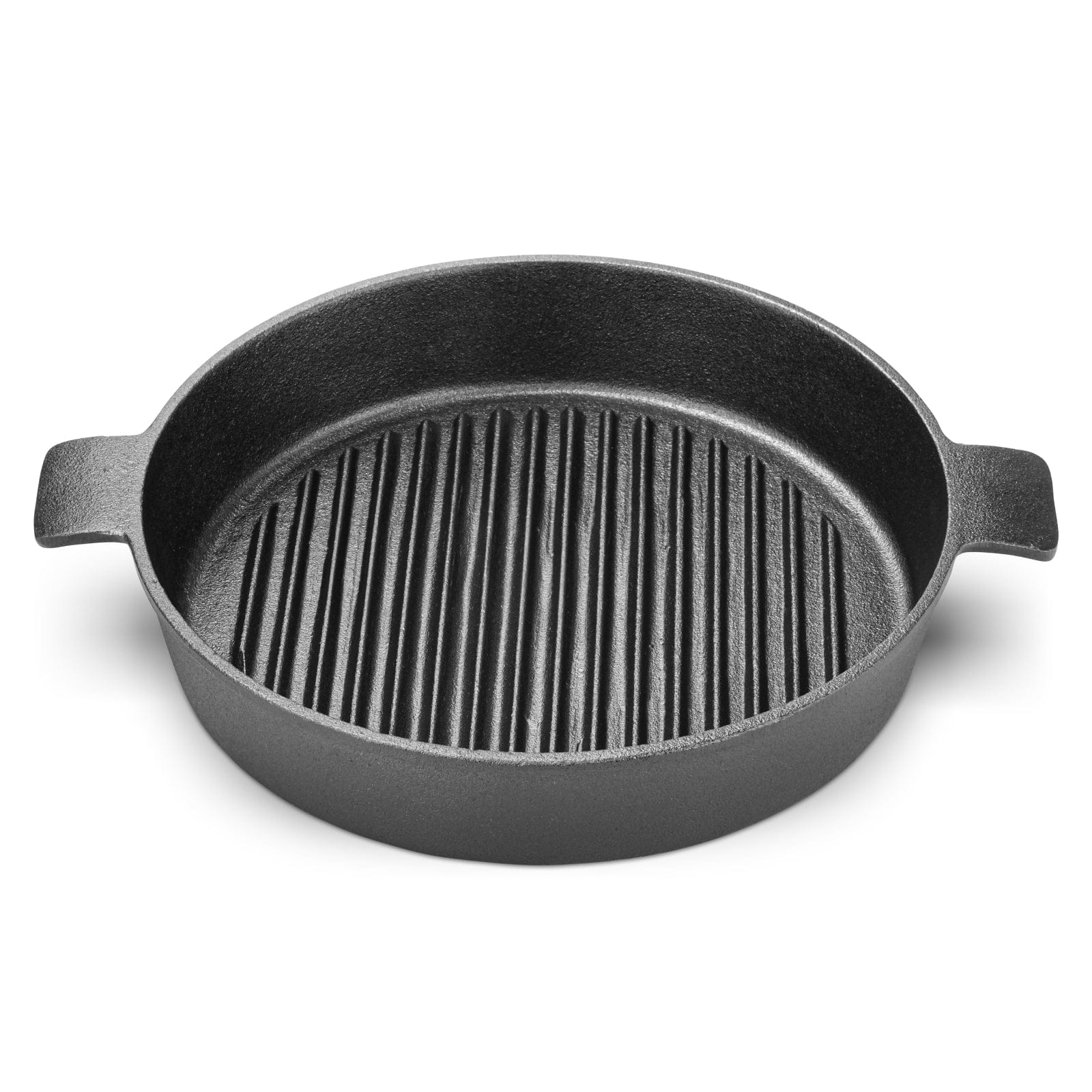 Fissman Round Grill Pan Cast Iron Black 26x5.5cm