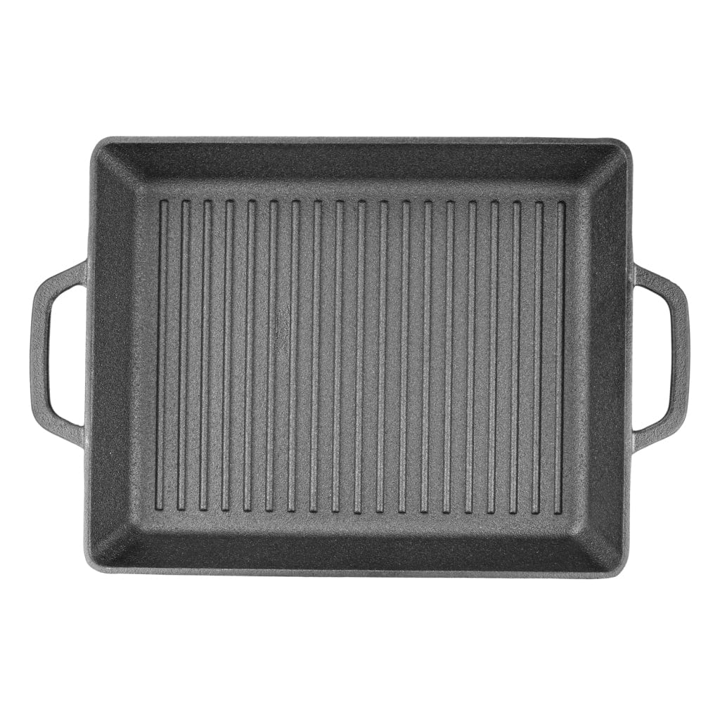 Fissman Grill Pan Cast Iron Rectangular Shape Black 32.5x27x4cm