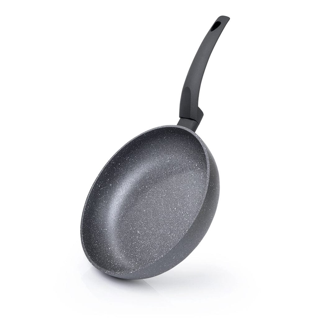 Fissman Deep Frying Pan 24x4.5cm Grey Stone Series Aluminum and Non- Stick Coating 