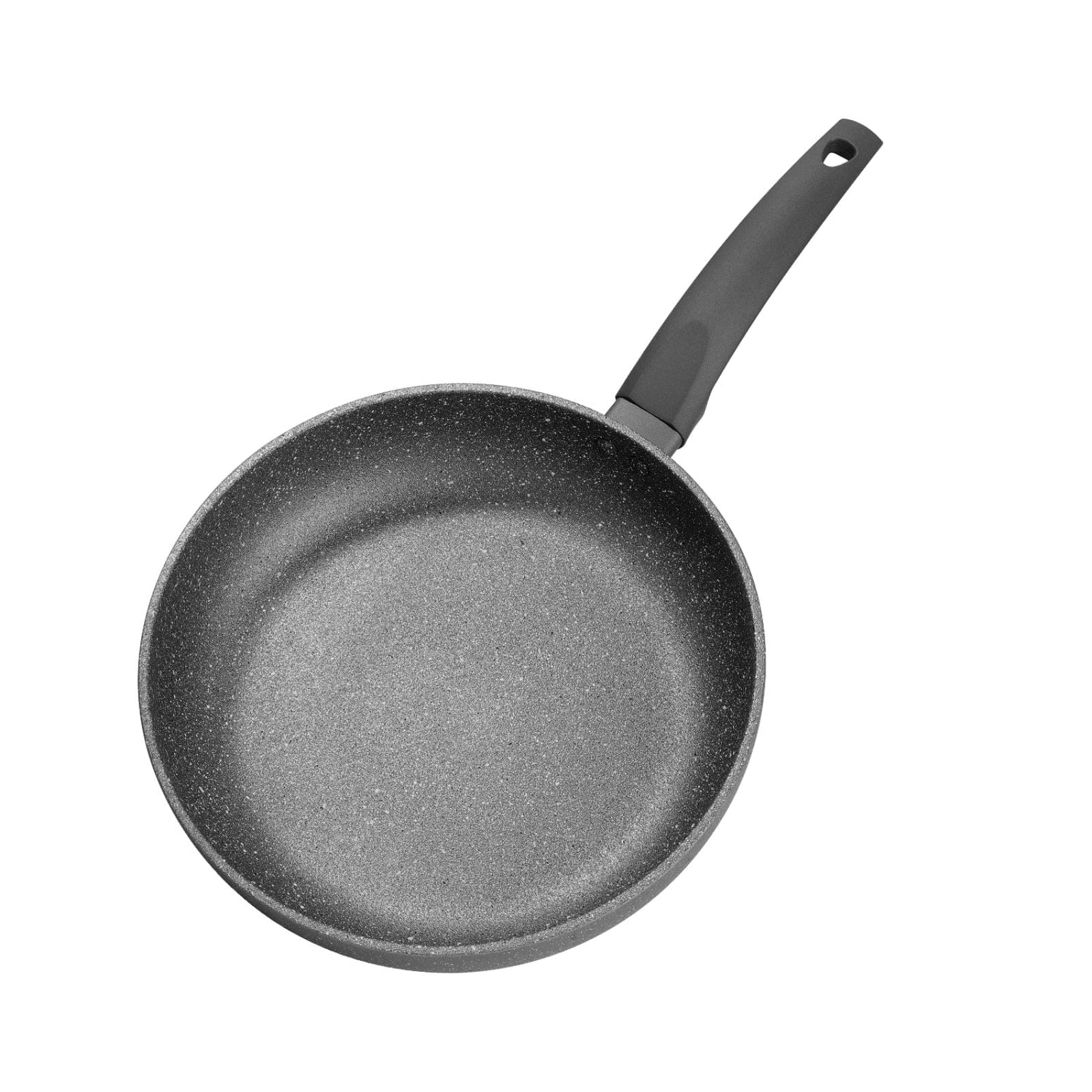 Fissman Deep Frying Pan 24x4.5cm Grey Stone Series Aluminum and Non- Stick Coating