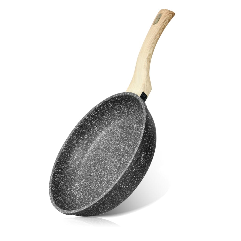 Fissman Non Stick Deep Frying Pan Black/Beige 26x5.7cm