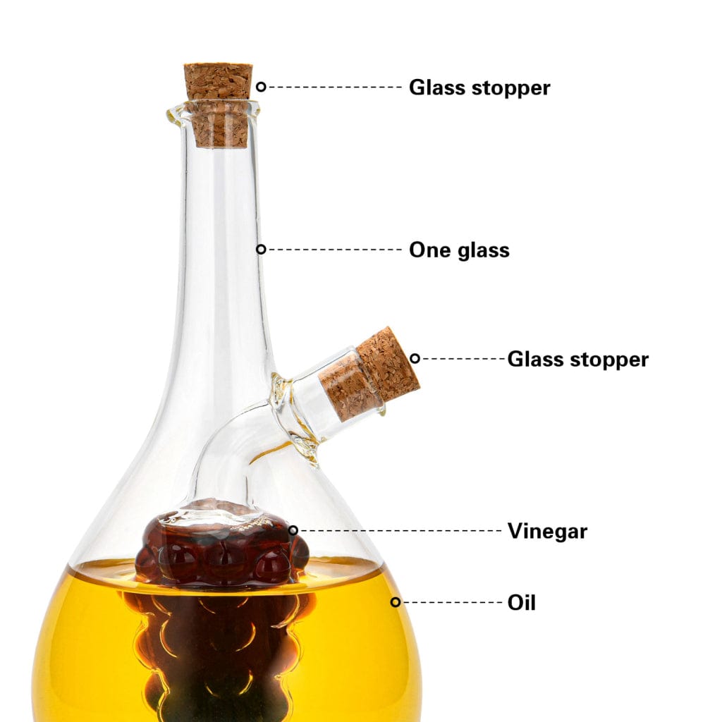 Fissman Oil & Vinegar Bottle 40/450ml 2-In-1 (Borosilicate Glass)