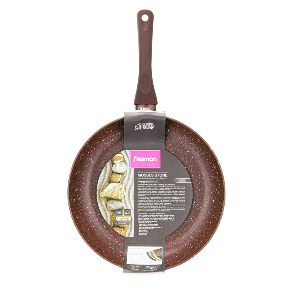 Fissman Frying Pan Mosses Stone Series Professional Non Stick Coating TouchStone Brown 26x5.5cm