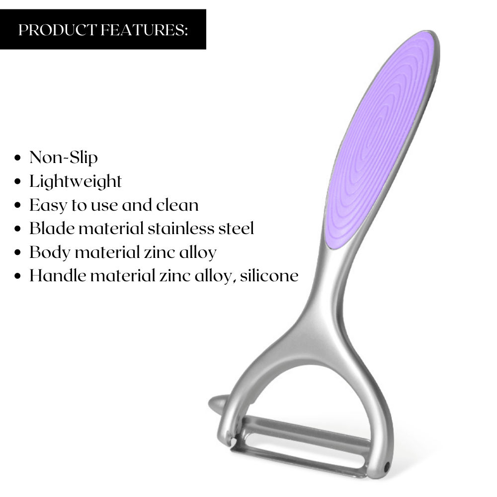 Fissman Y-Shaped Peeler with Zinc and Alloy  Luminica Series Purple 15cm