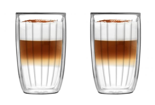 Vialli Design SET of 2 double wall high glasses 350 ml TULIP 8968