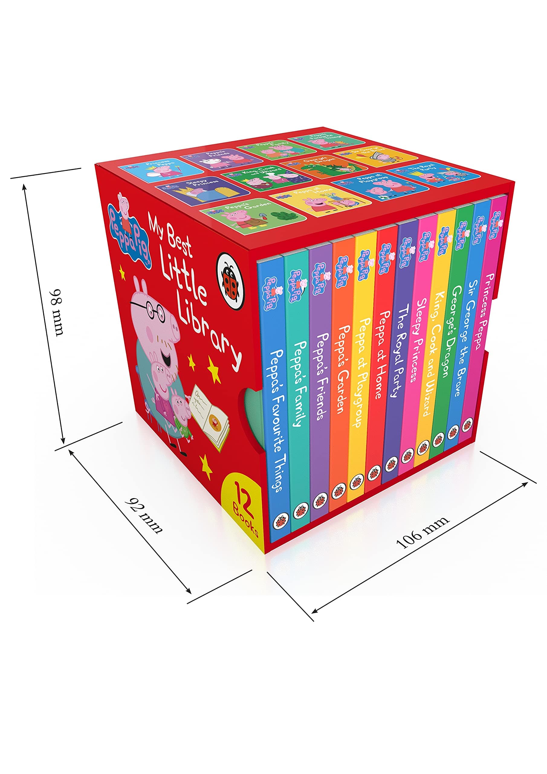 Peppa Pig أفضل مكتبة صغيرة لمجموعة مربعات