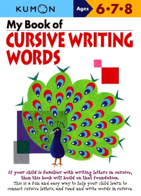 MY BOOK OF CURSIVE WRITING: WORDS - A1