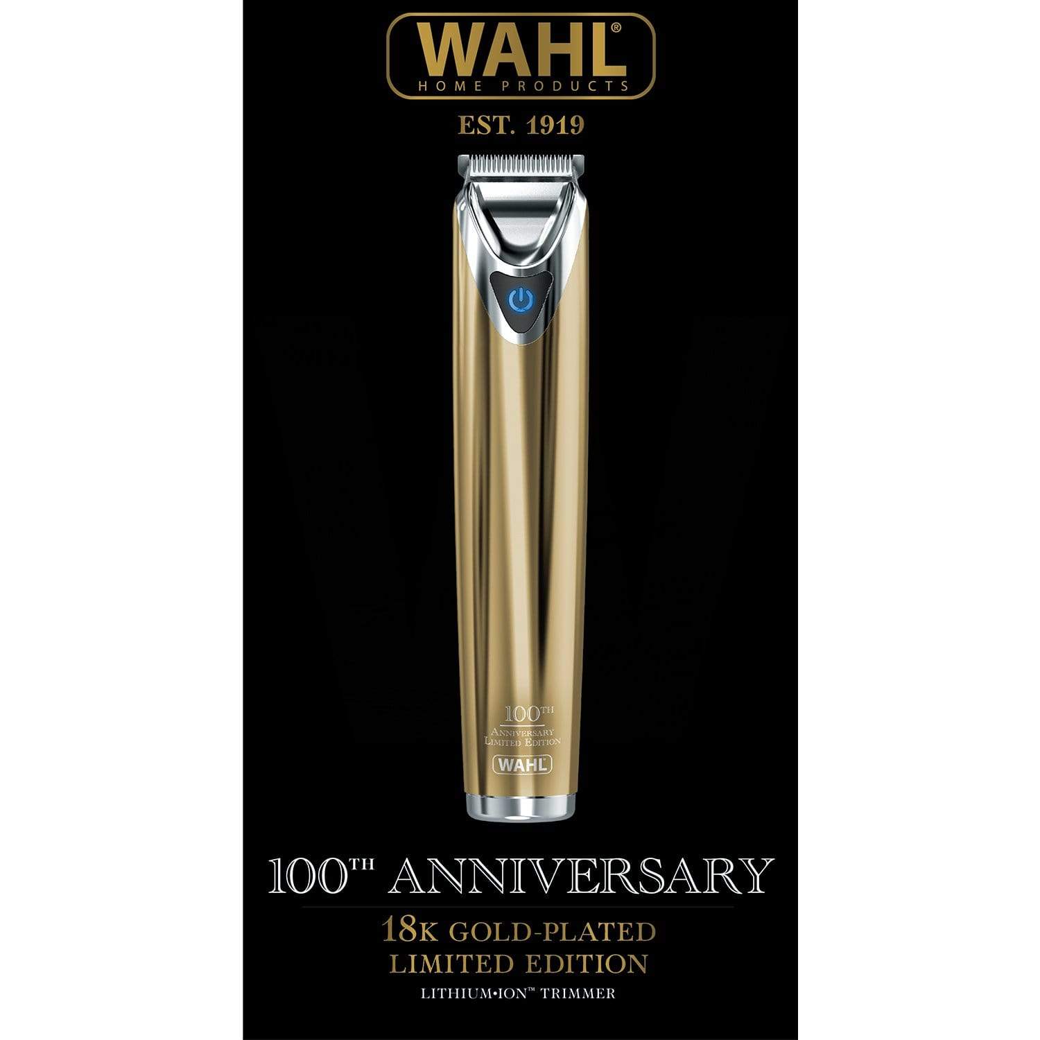 Wahl Limited Edition Trimmer Stainless Steel 18 Karat Gold Plated