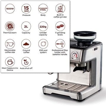 Ariete 1368 Moka Aroma, Electric Moka Pot, 4/6 cups, 480 W