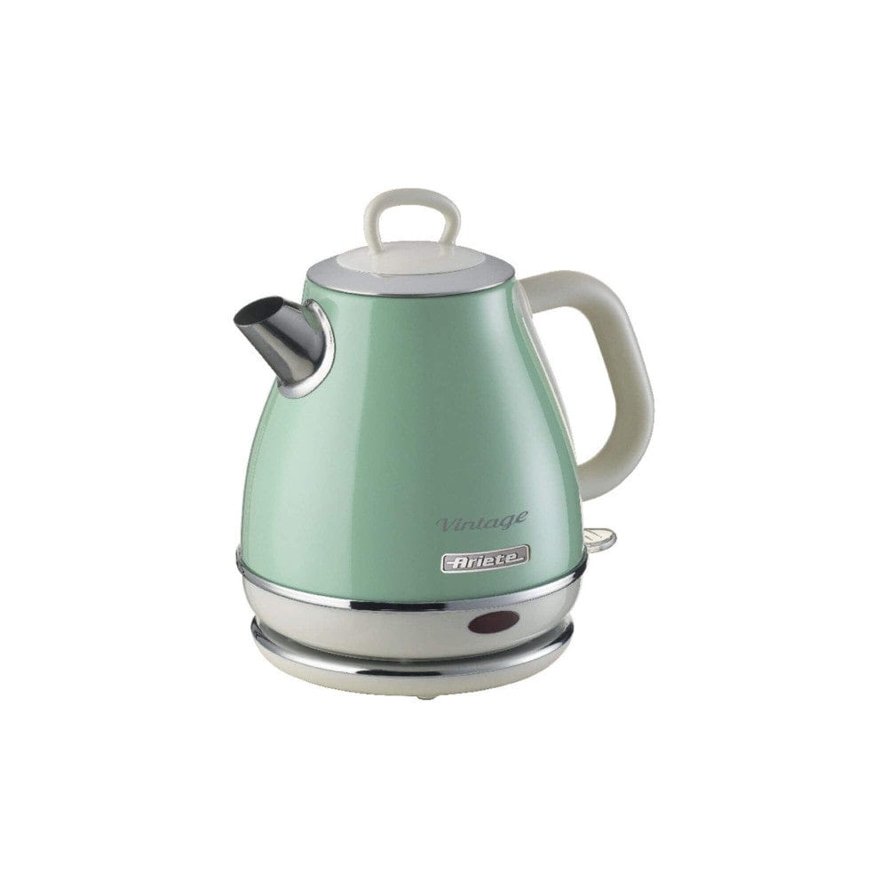 ARIETE VINTAGE KETTLE 1L CREAM/GREEN, 2868-GR