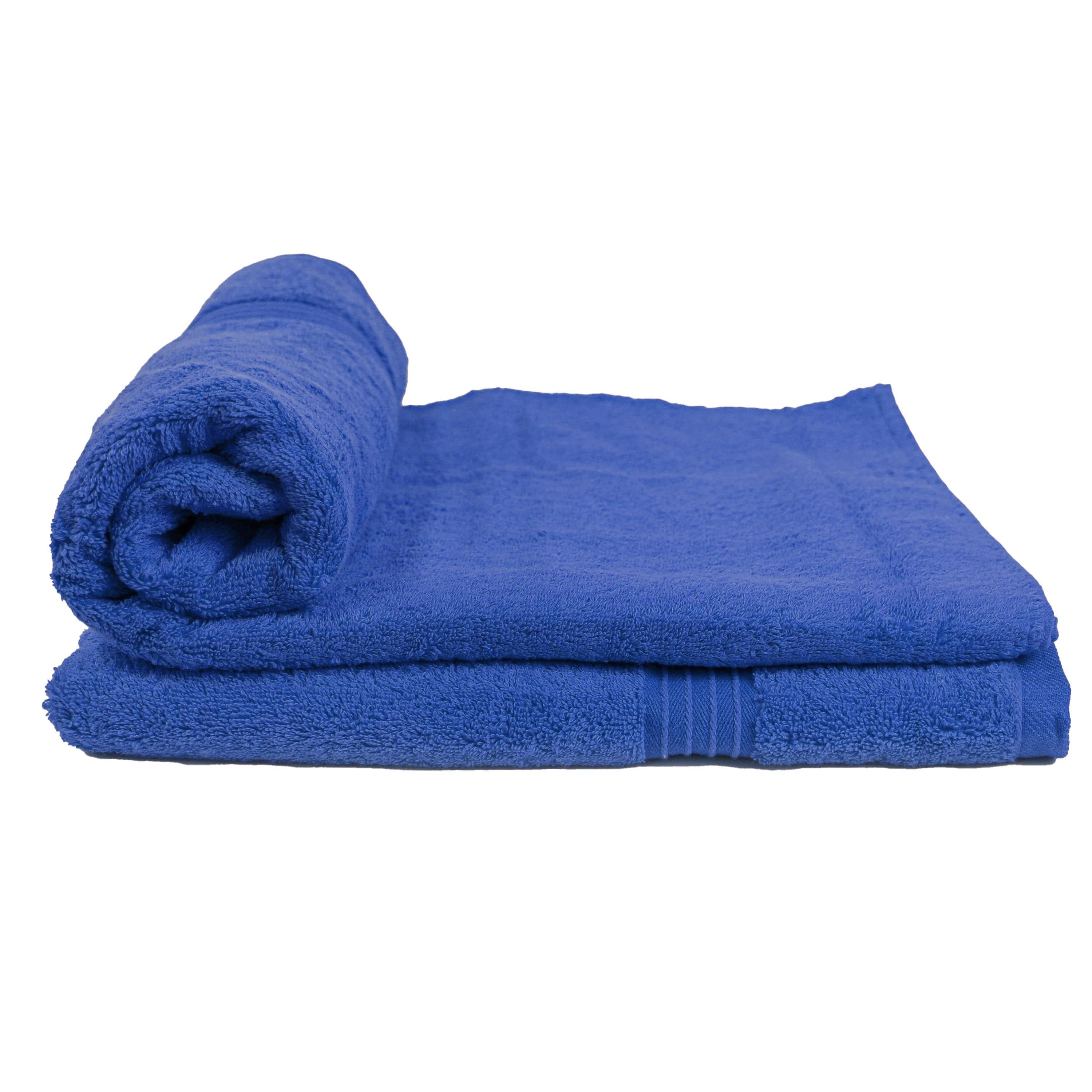 Cotton Home Bath Towel 2-piece Set Dark Blue