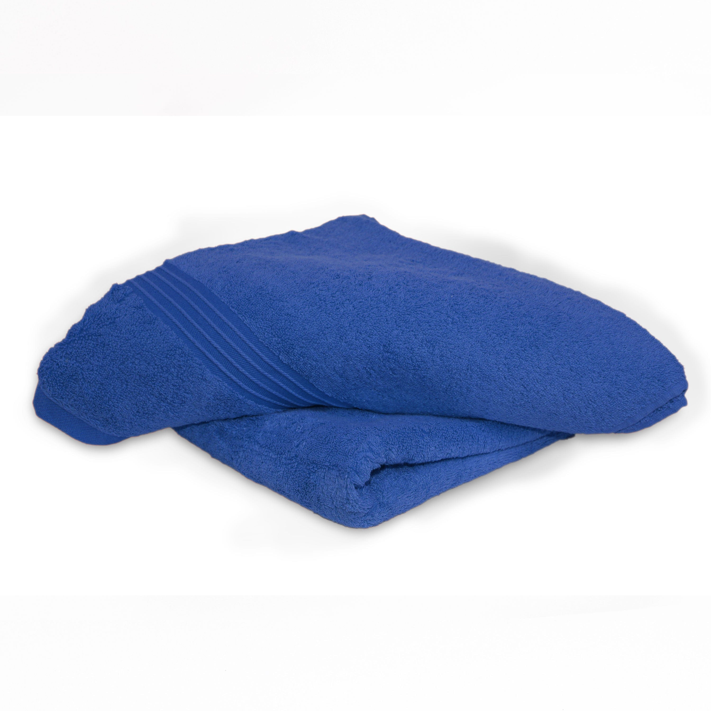 Cotton Home Bath Towel 2-piece Set Dark Blue