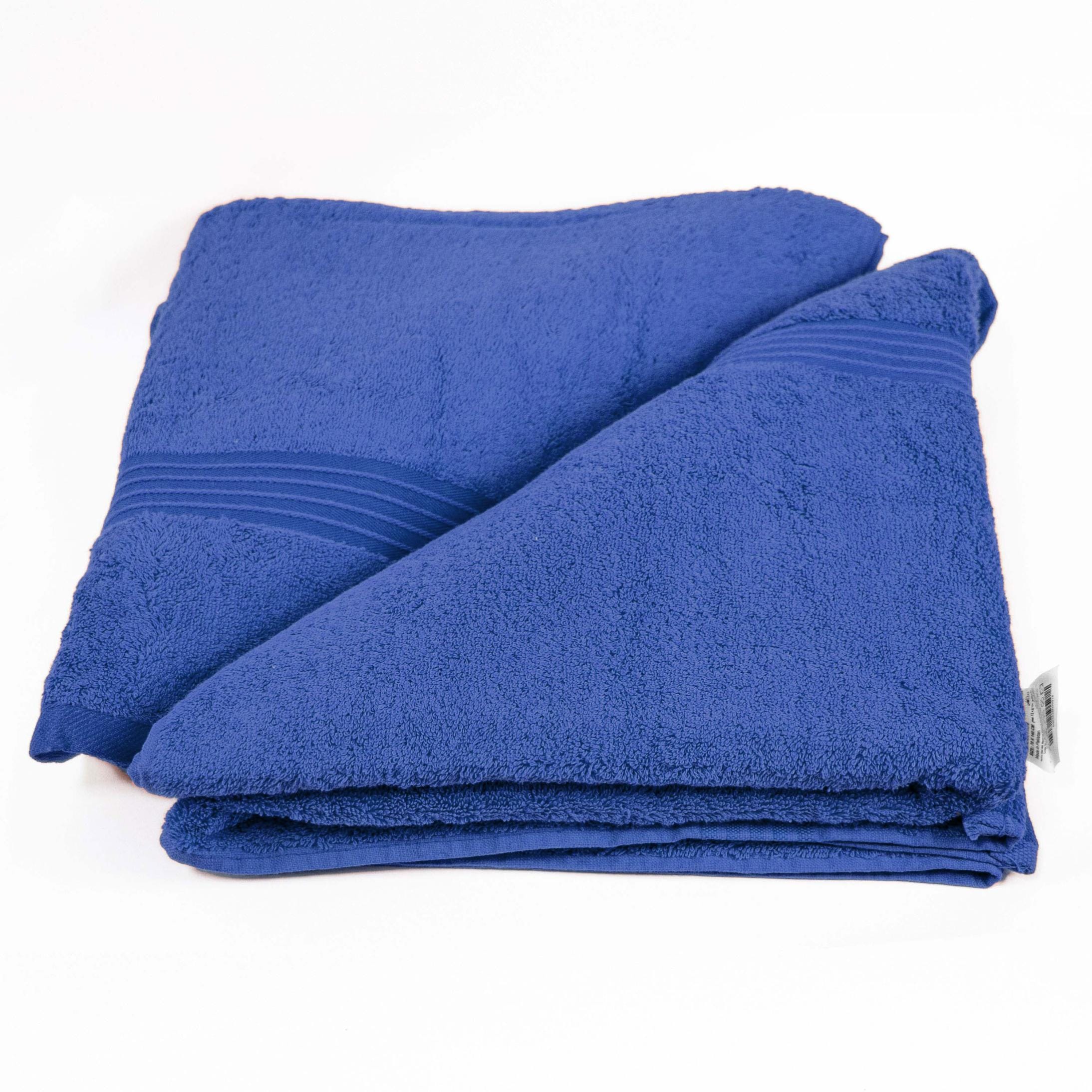 Cotton Home Bath Towel 2-piece Set Dark Blue