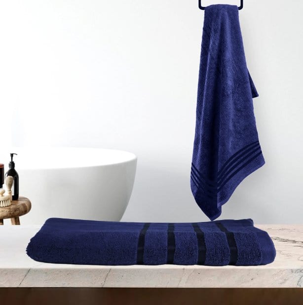 Cotton Home 100% Cotton Aqua Breeze Bath Towel Violet