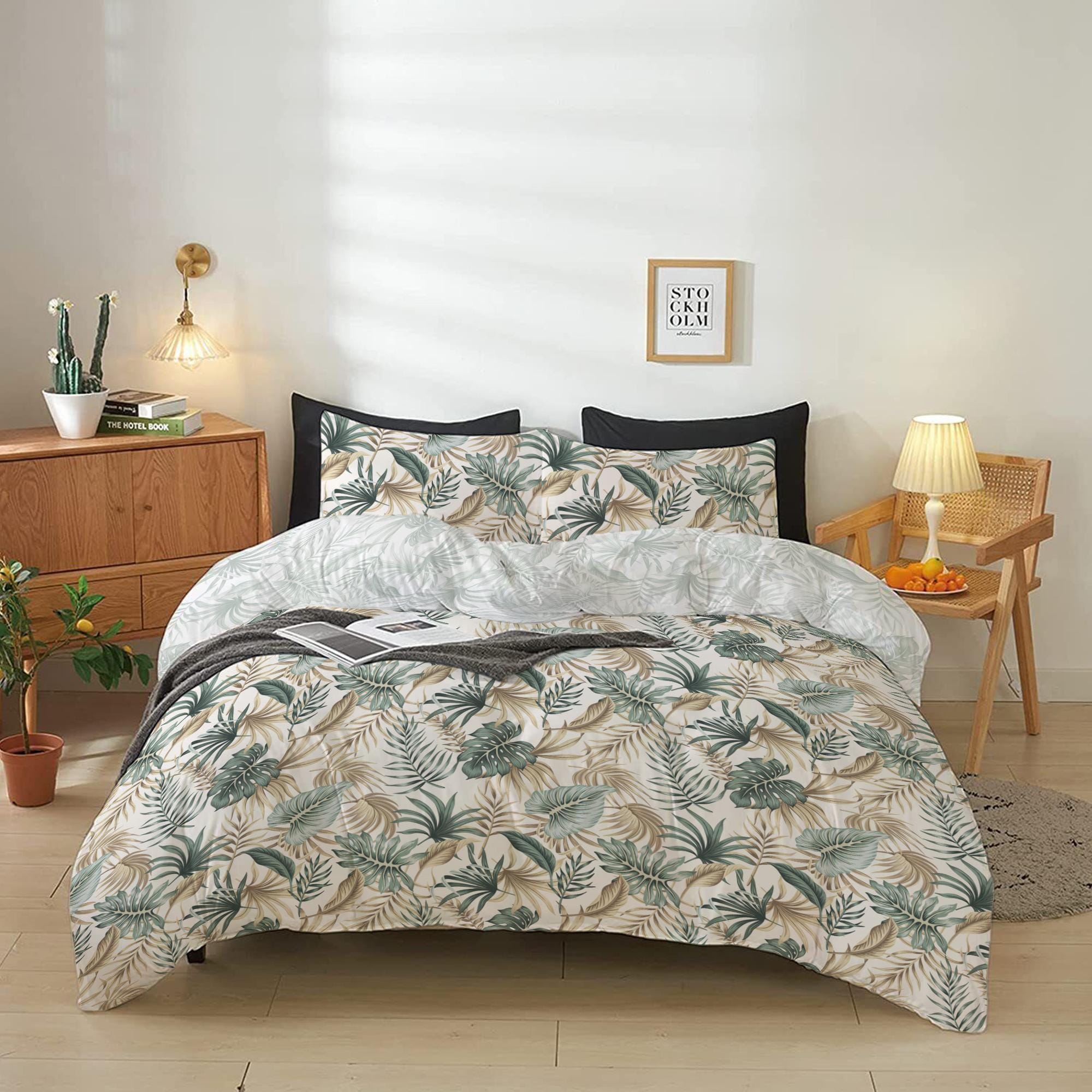 Cotton Home 4-Piece Luxury Cotton Comforter Set High Summer Tropicals