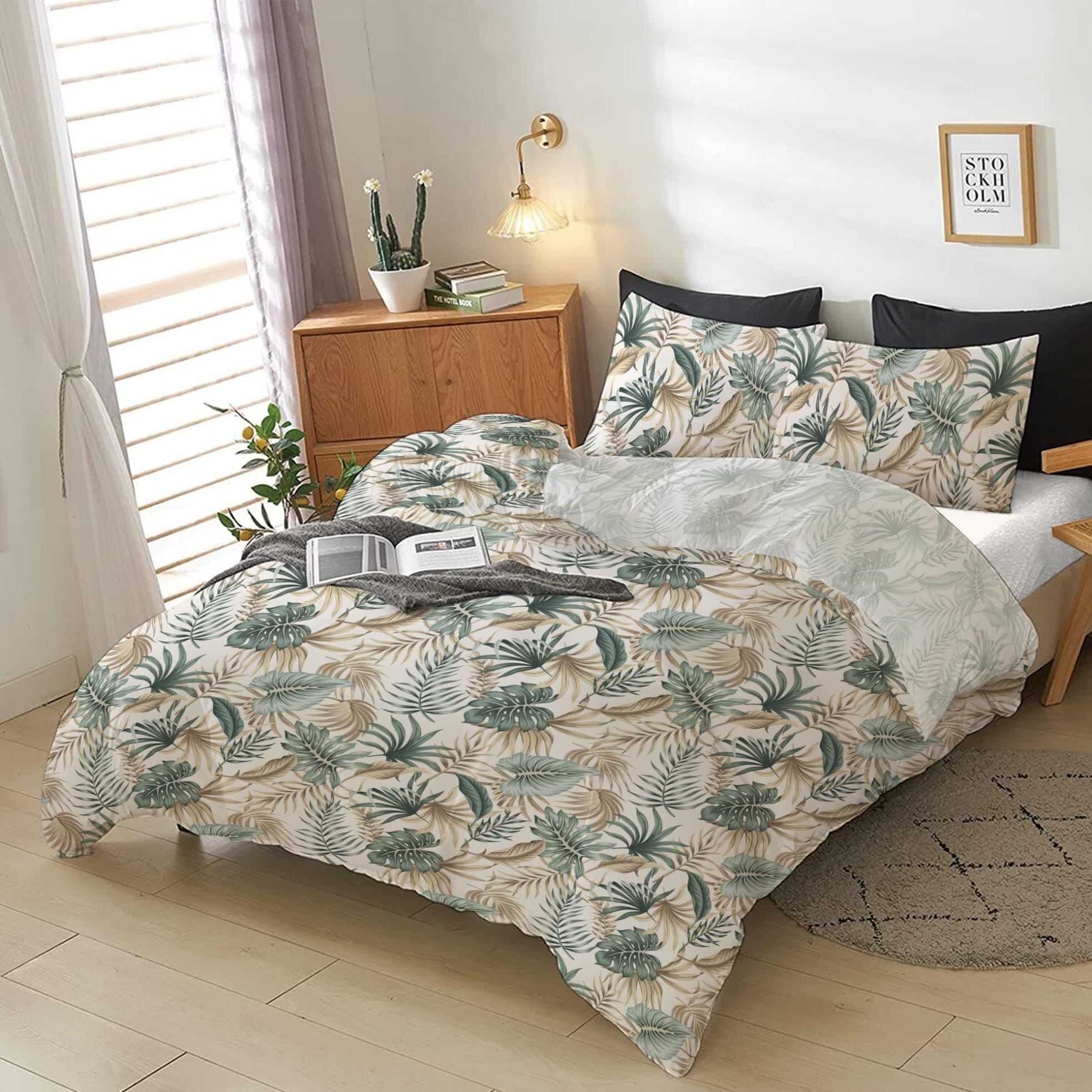 Cotton Home 4-Piece Luxury Cotton Comforter Set High Summer Tropicals