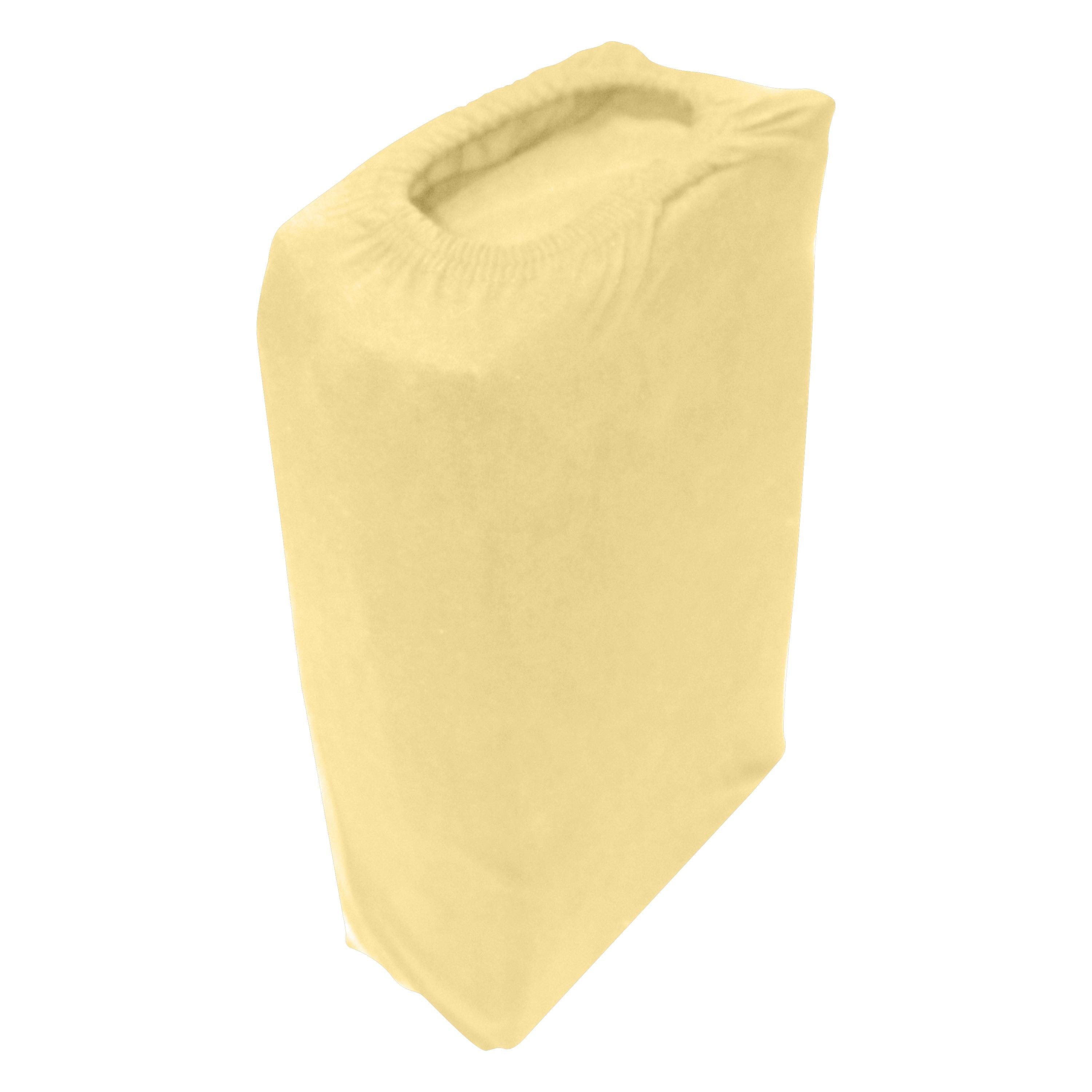 Cotton Home Jersey 1-piece Fitted Sheet Yellow