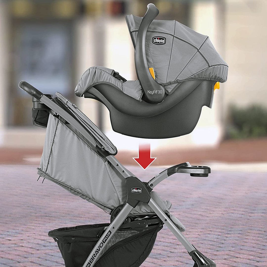 CHICCO MINI BRAVO PLUS TRAVEL SYSTEM SLATE