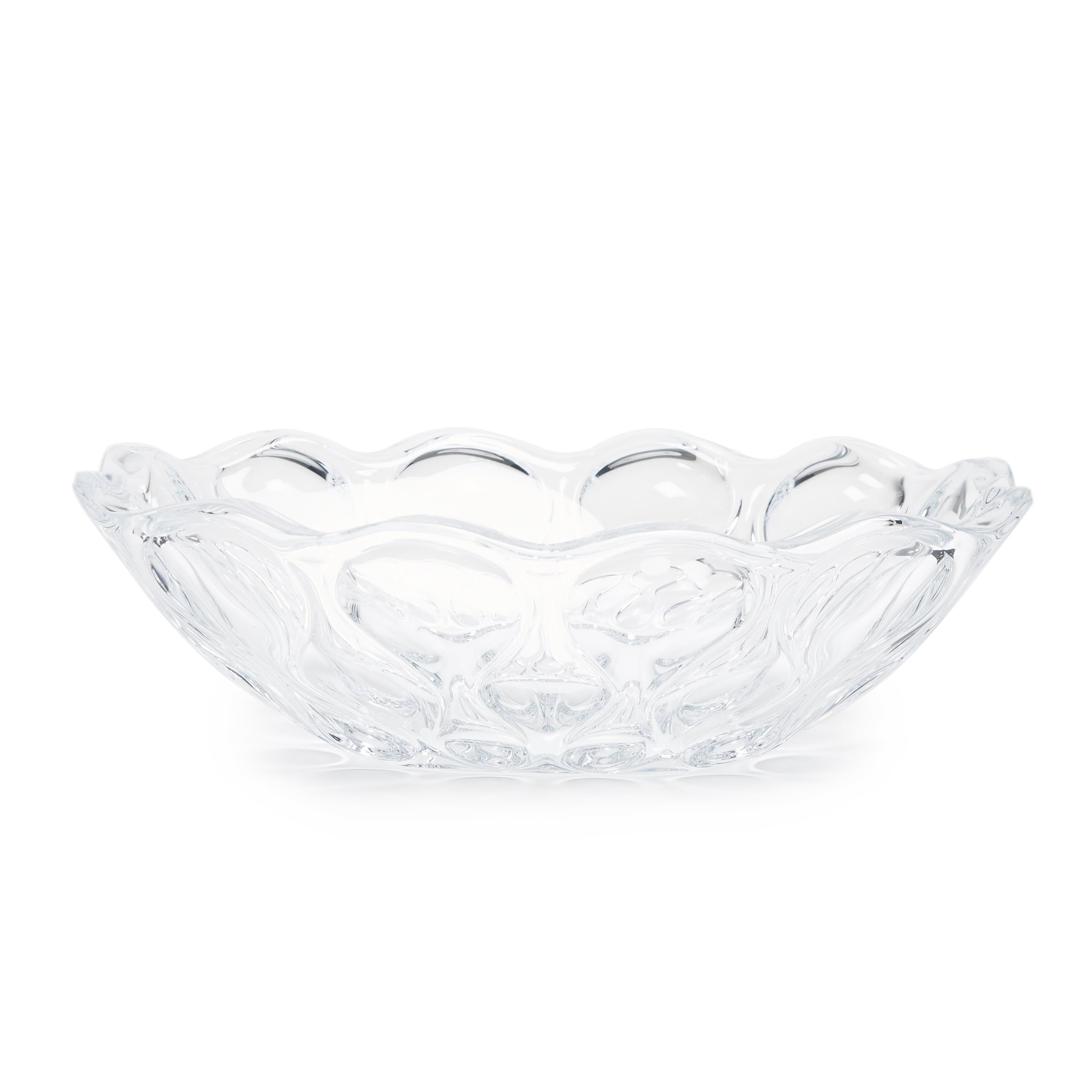 BOHEMIA CRYSTAL OCEAN OVAL BOWL 37CM