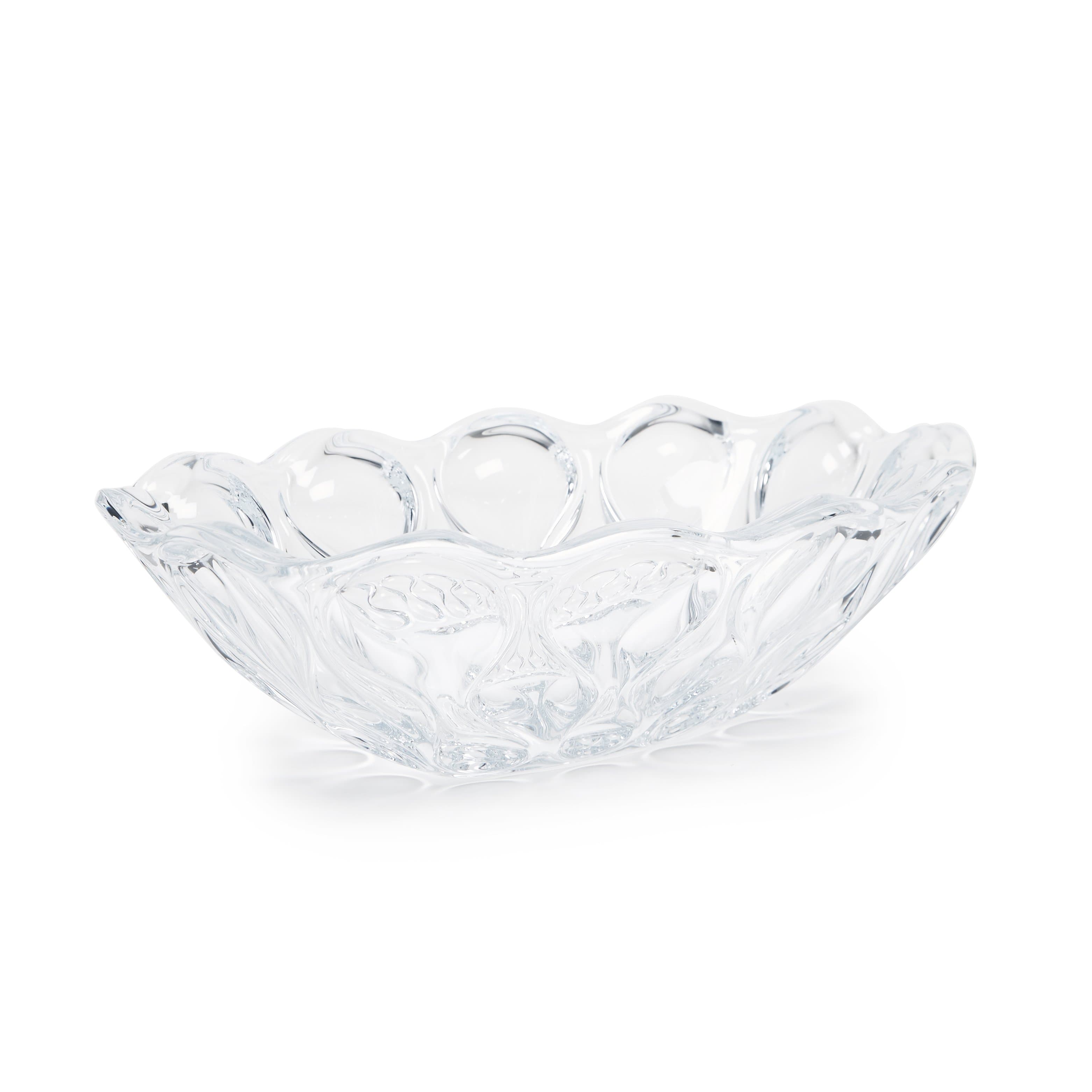 BOHEMIA CRYSTAL OCEAN OVAL BOWL 37CM