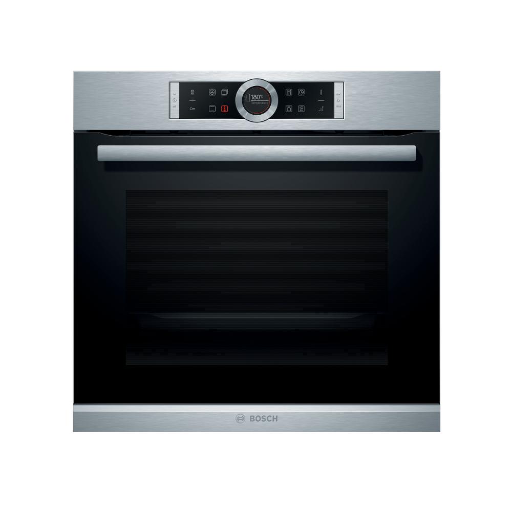 Bosch Series 8 Built In Electric Oven 60x60 cm, TFT Display Control Stainless Steel - HBG655BS1M, 1 Year Manufacturer Warranty