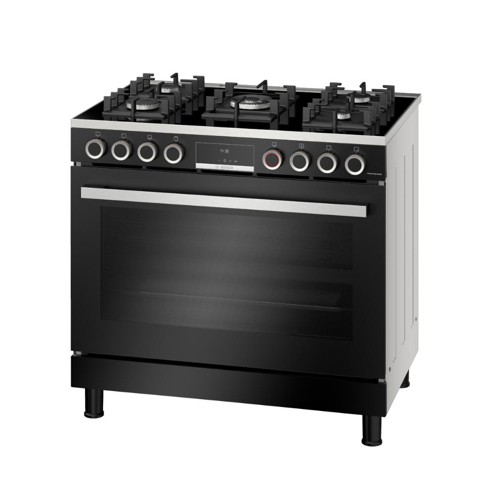 Bosch Series-8, Full Gas Cooking Range, 90x60 CM, 5 Burners- HJY5G7V60M, 1 Year Manufacturer Warranty