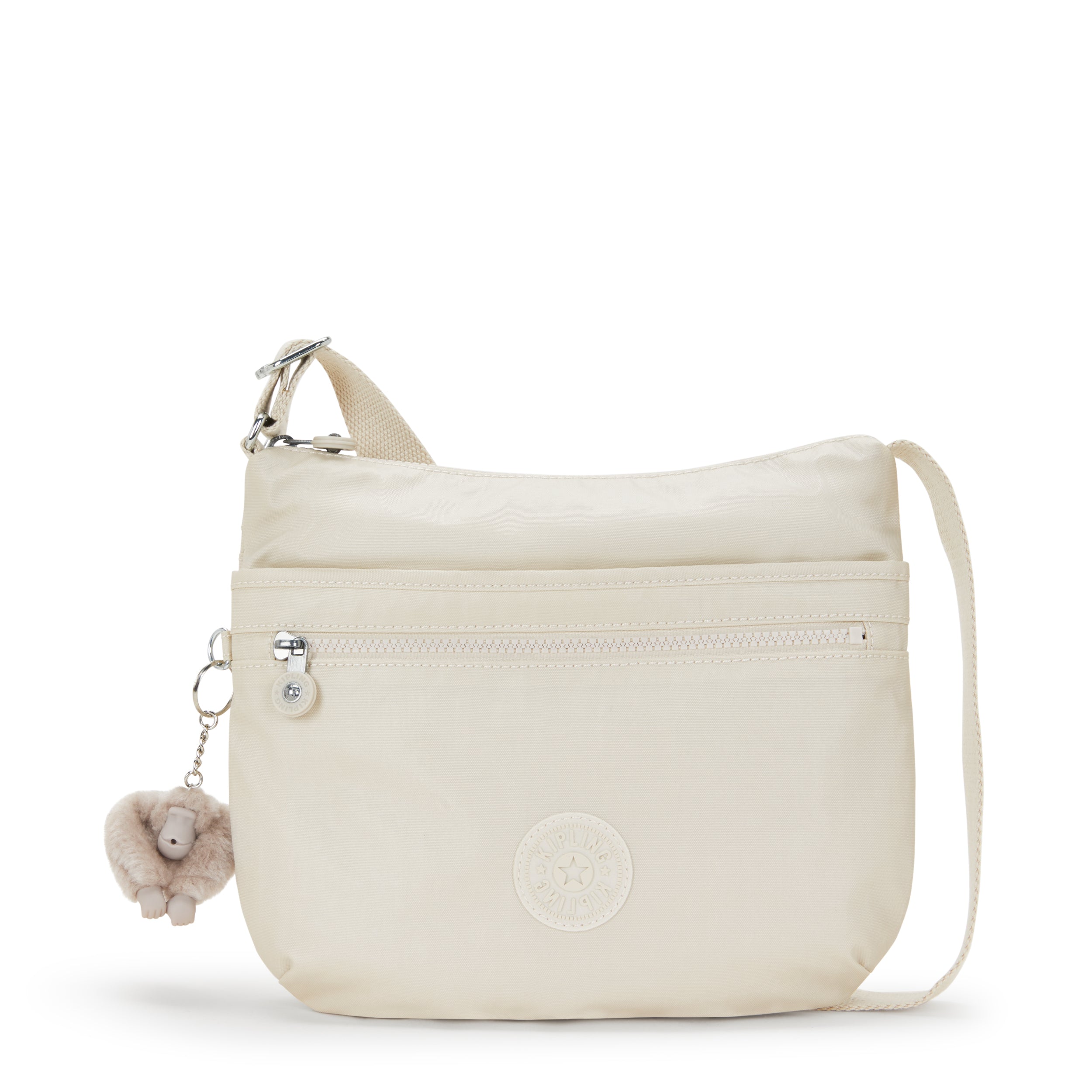 KIPLING-Arto-Medium crossbody-Beige Pearl-10878-3KA