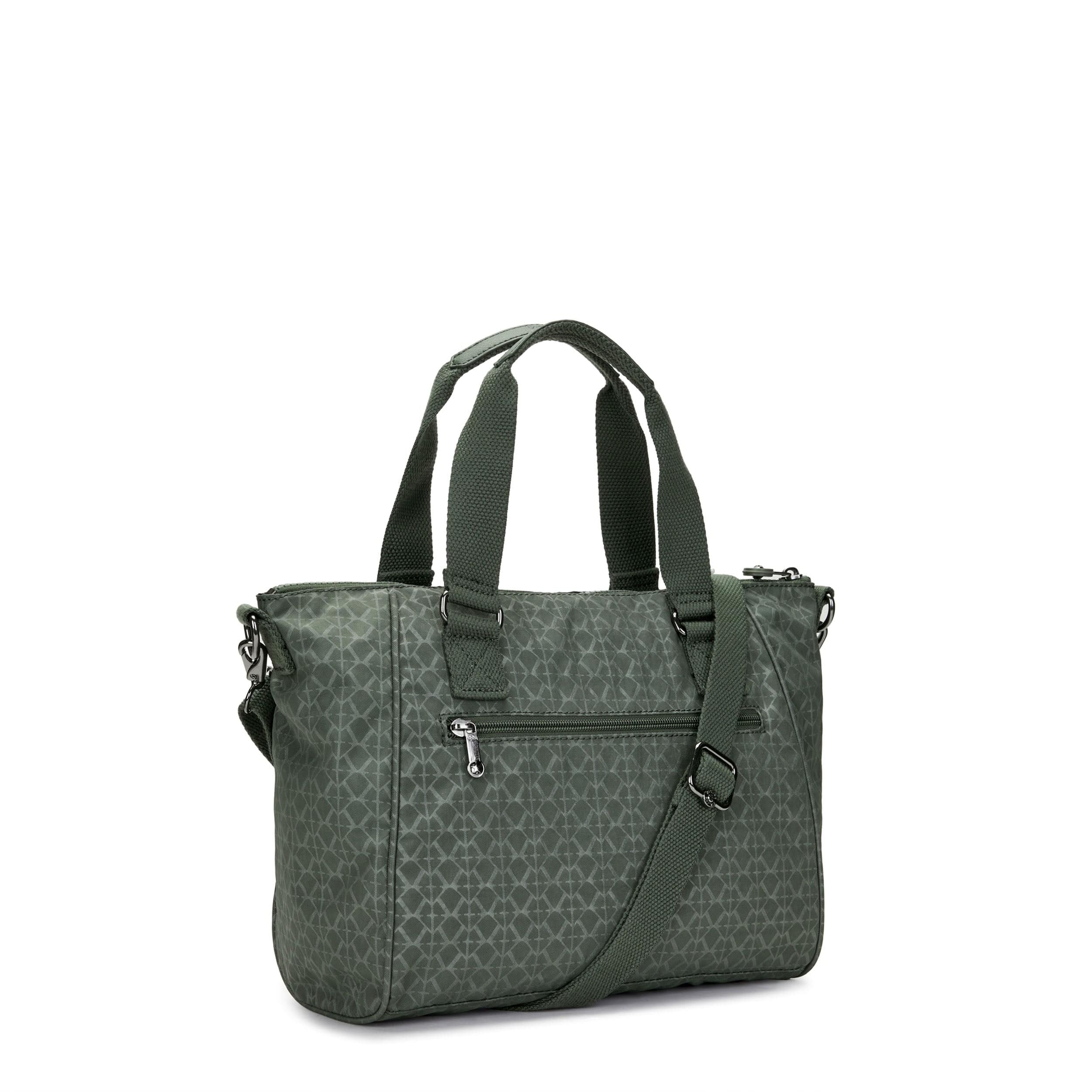 Kipling Amiel Sign Green Embosse Medium Hand Bag C216616-F6C