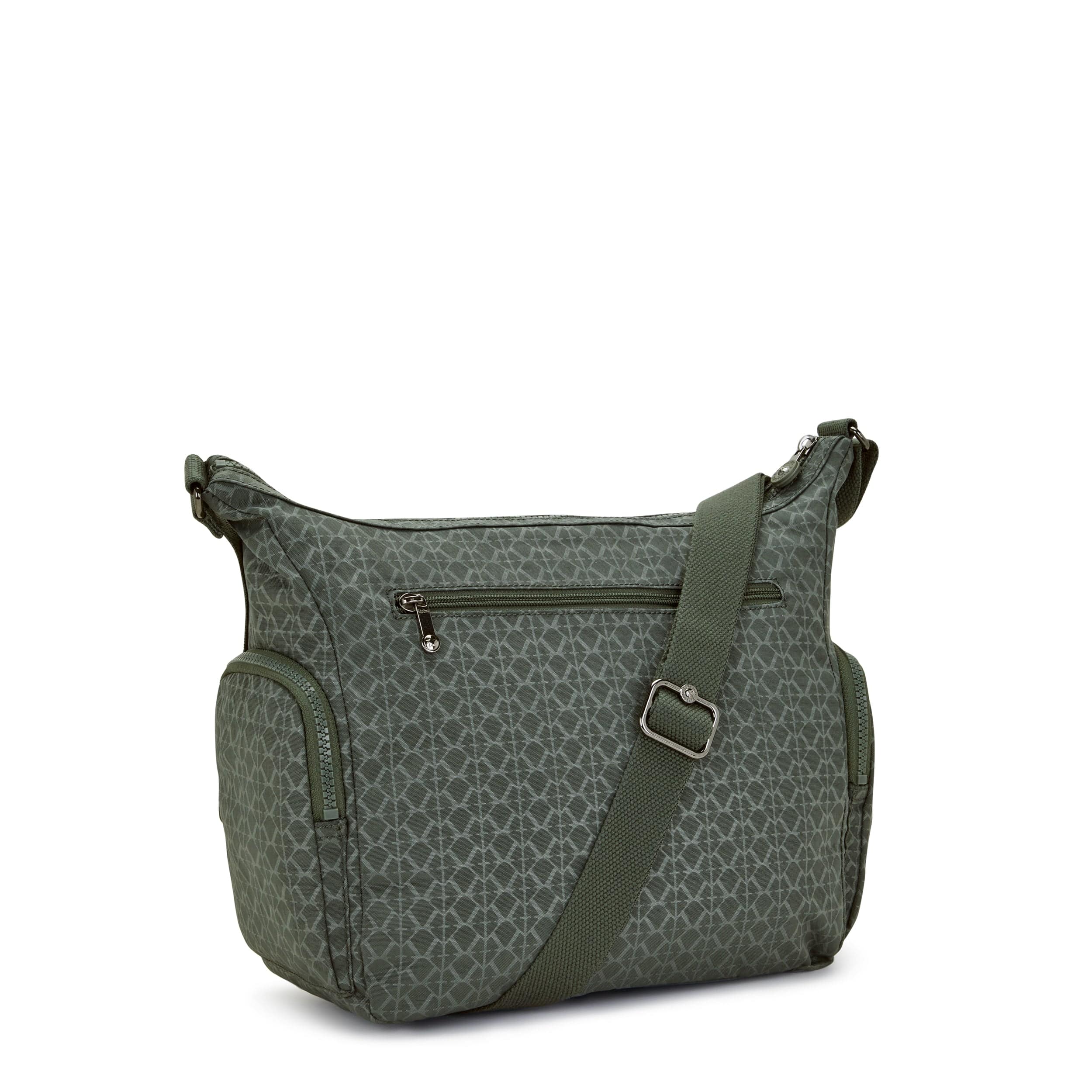 Kipling Gabbie Sign Green Embosse Medium Crossbody Bag C222621-F6C