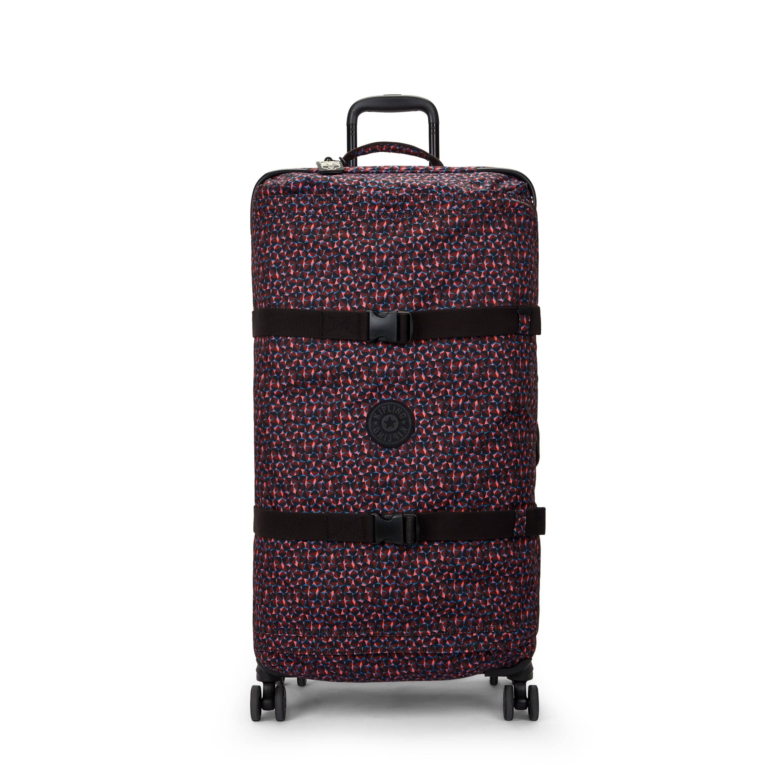 KIPLING-Spontaneous L-Large Wheeled Luggage-Happy Squares-I3397-B3X