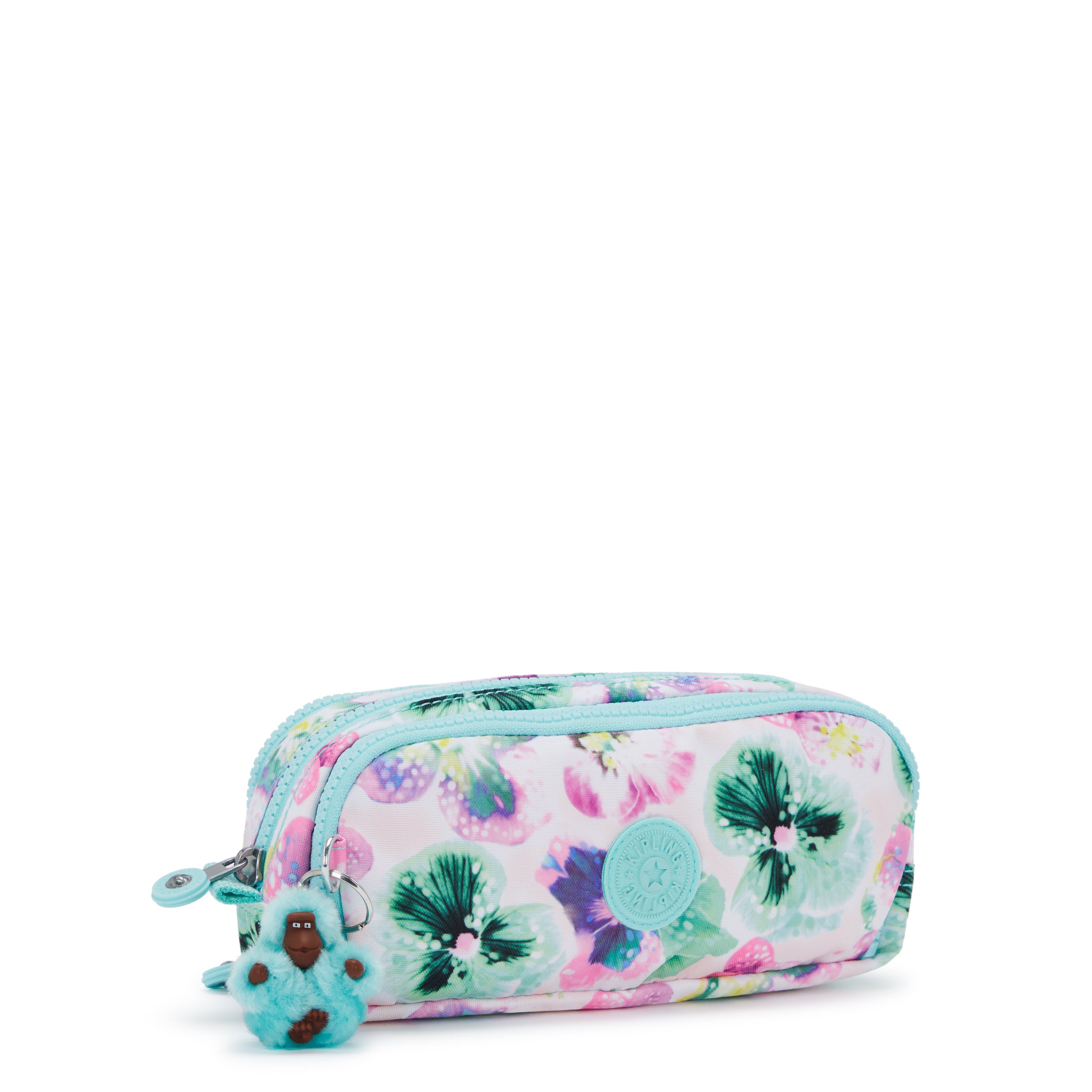 Kipling Gitroy Aqua Blossom Large Pencase C2I3560-7EC