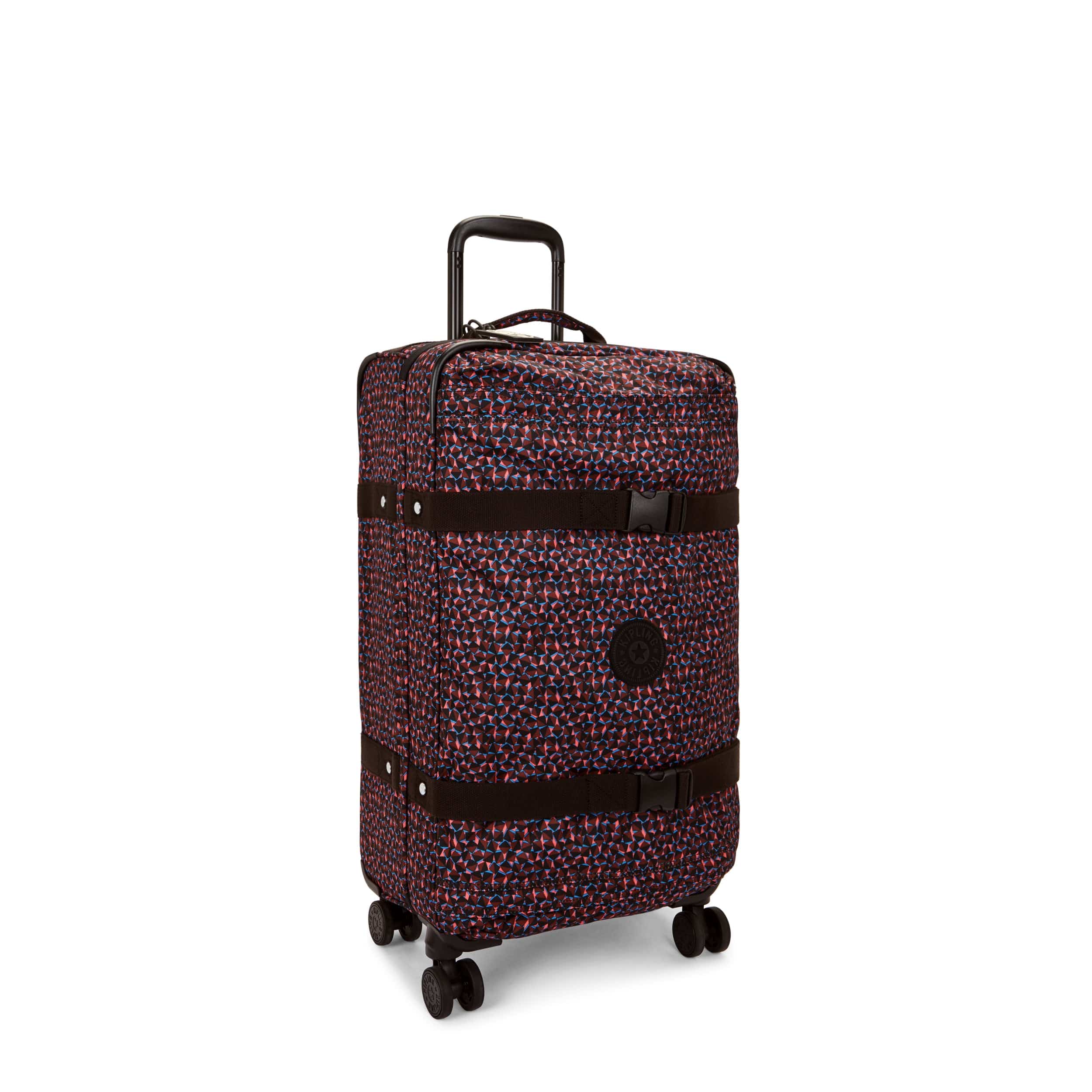 Kipling Spontaneous M Happy Squares Medium Wheeled Luggage C2I4556-B3X