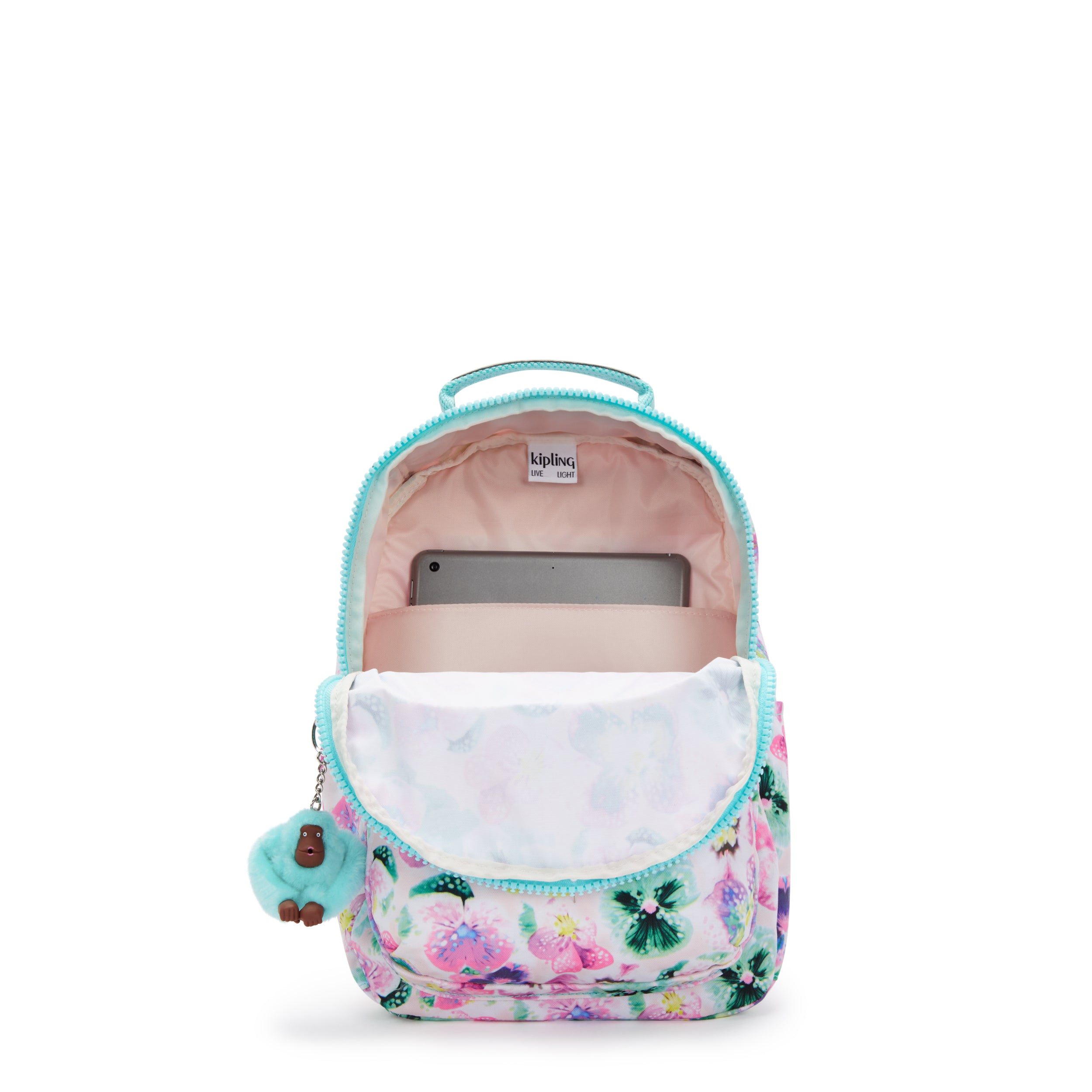 Kipling Seoul S Aqua Blossom Small Backpack C2I5357-7EC