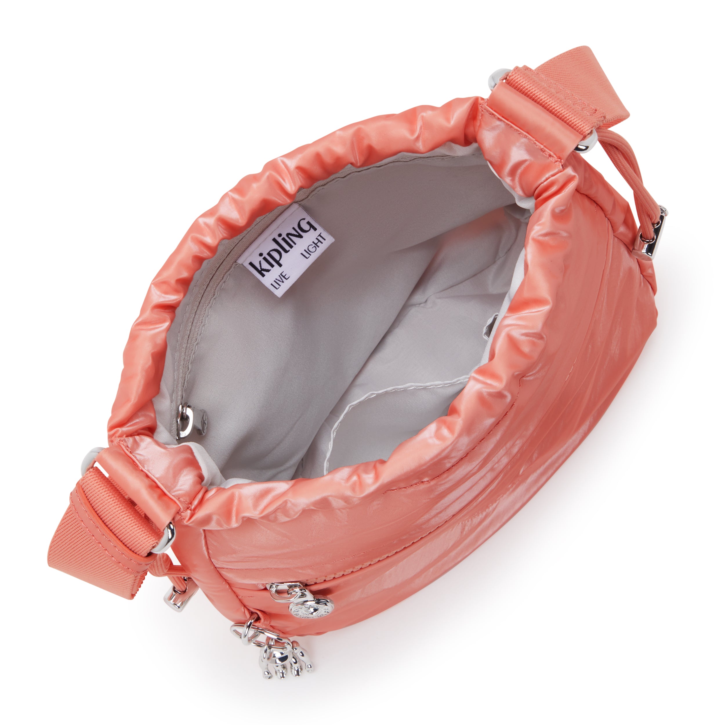 Kipling Jamir Peach Glam Small Drawstring Crossbody Bag C2I5578-S7W