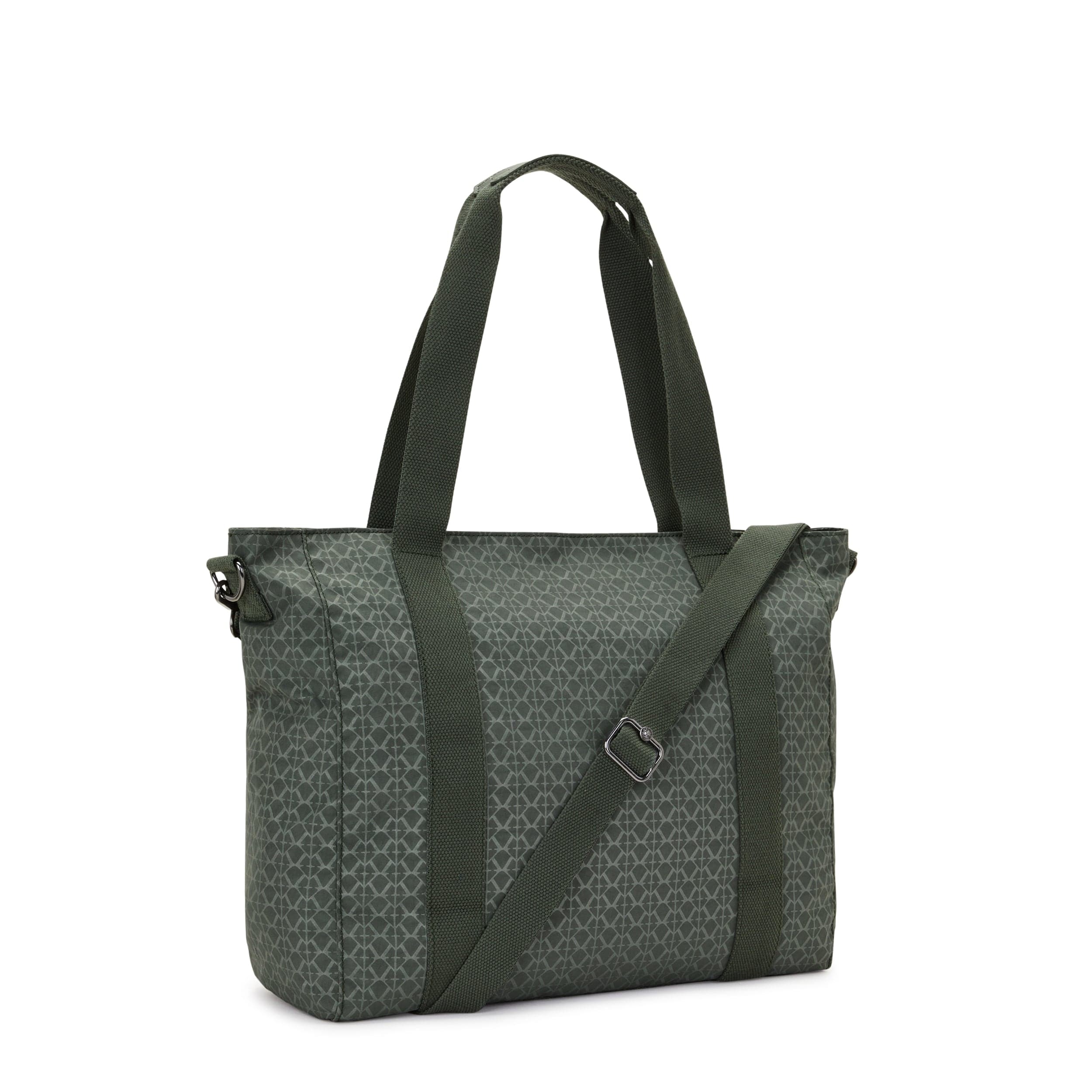 Kipling Asseni Sign Green Embosse Large Tote Bag C2I5651-F6C