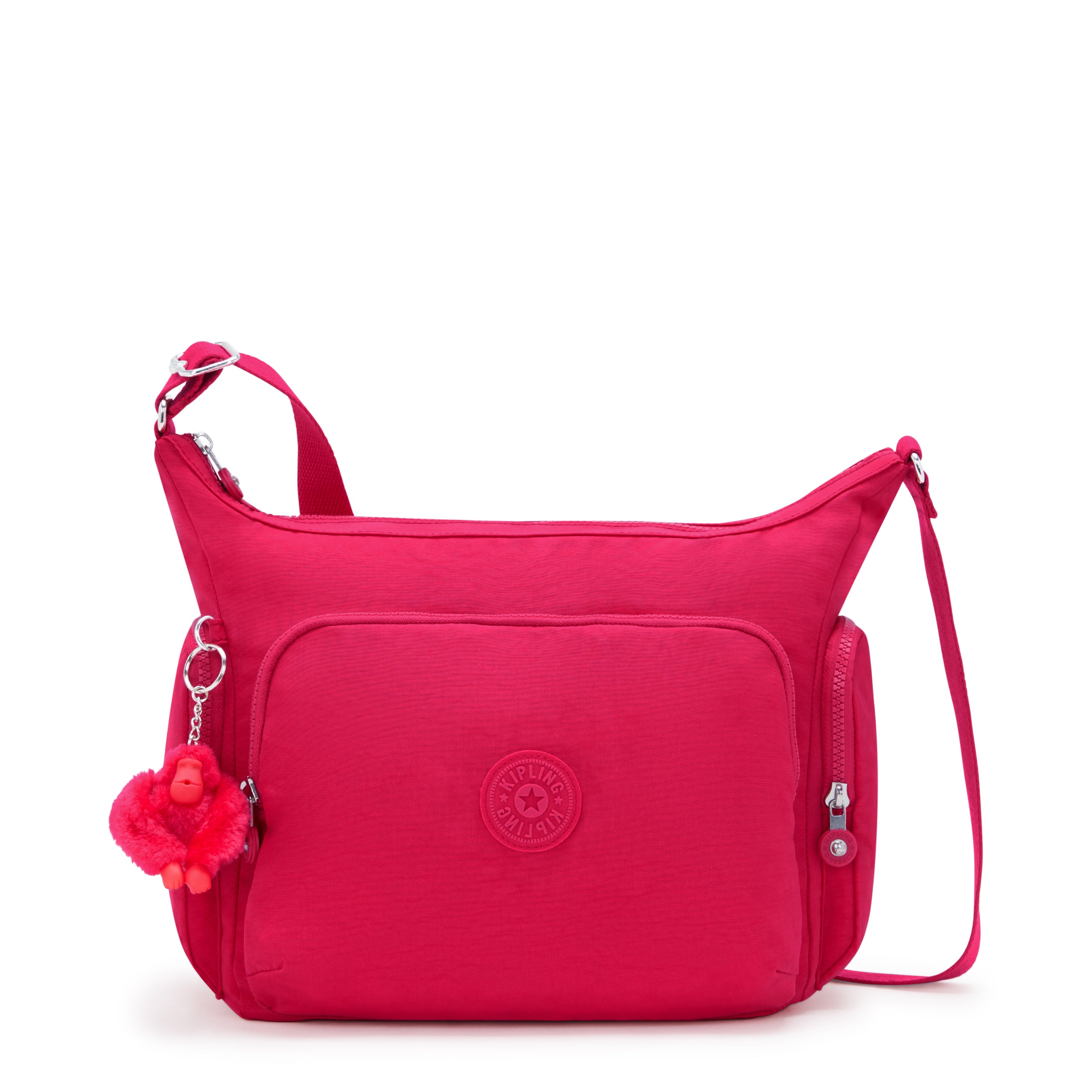 KIPLING-Gabb-Large Crossbody Bag with Adjustable Straps-Confetti Pink-I5740-T73